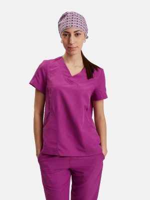 Casaca pico tejido técnico mujer