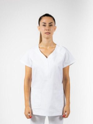 Casaca escote V mujer