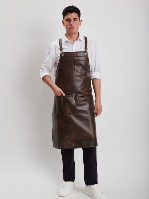 Peto polipiel mosquetones marrón